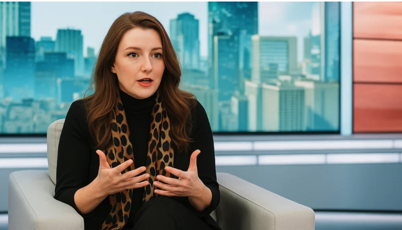 Dr. Sarah Mitchell in professional interview setting